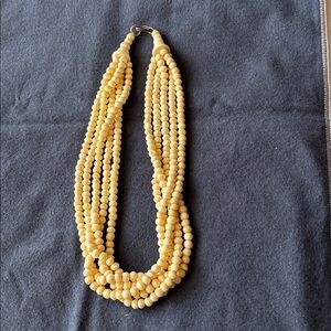 Source Unknown Yellow Beaded Necklace